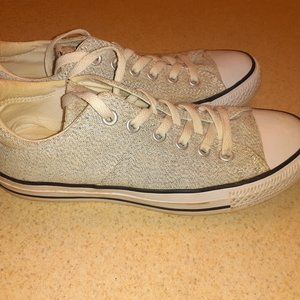 Converse Womens Sneakers  Black White Tweed 8
